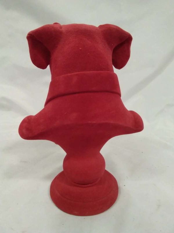 lot 831 red velvet boxer dog bust - Image 4