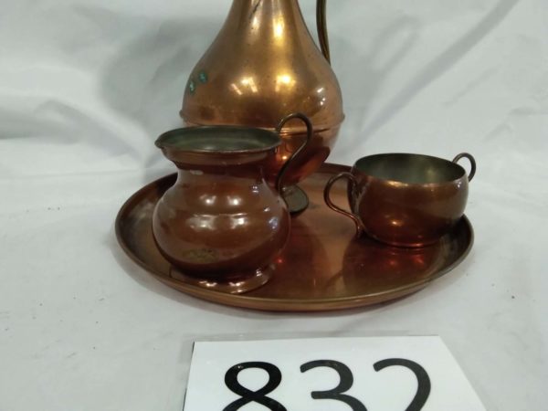 lot 832 4 x copper items - Image 4