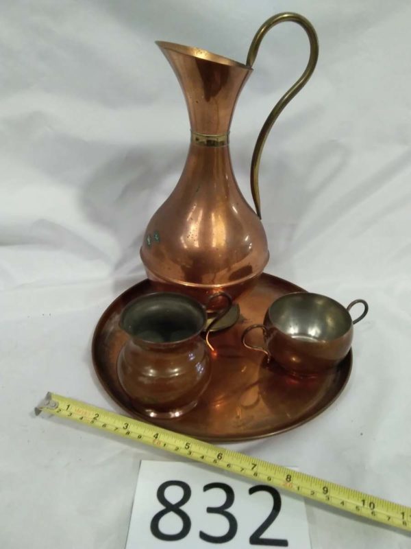 lot 832 4 x copper items - Image 3