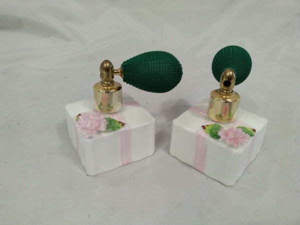 lot 835 pair of porcelain atomisers made in Germany