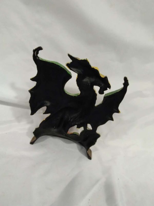 lot 838 dragon & skull cast metal doorstop approx 11″ - Image 4