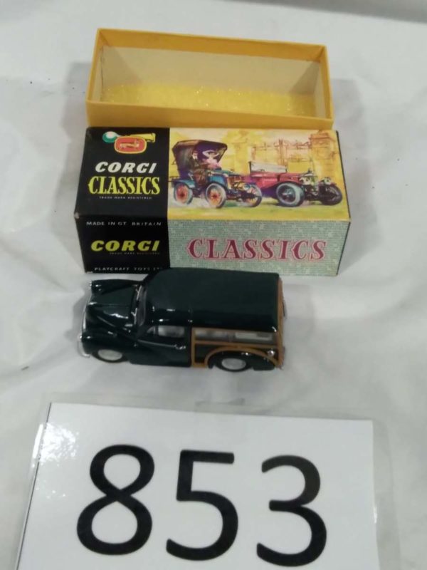 lot 853 boxed Corgi Morris Minor