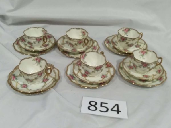 lot 854 Royal Stafford partial tea set