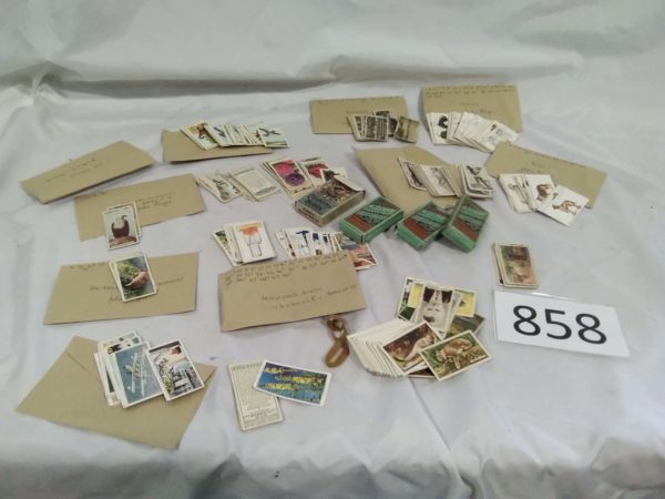 lot 858 assorted cigerette cards