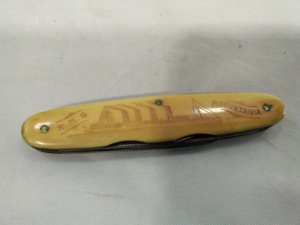 lot 862 vintage penknife souvenir from R.M.S Mauretania - Image 2