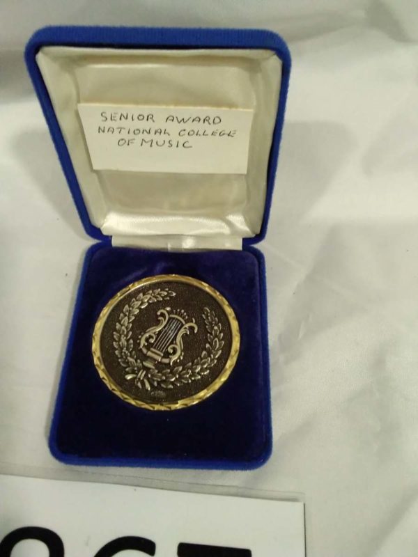 lot 867 senior award medal nation college of music