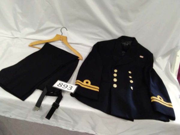 lot 893 Naval uniform jacket & trousers