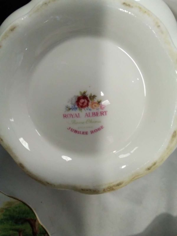 lot 907  royal albert plates & teapots - Image 5