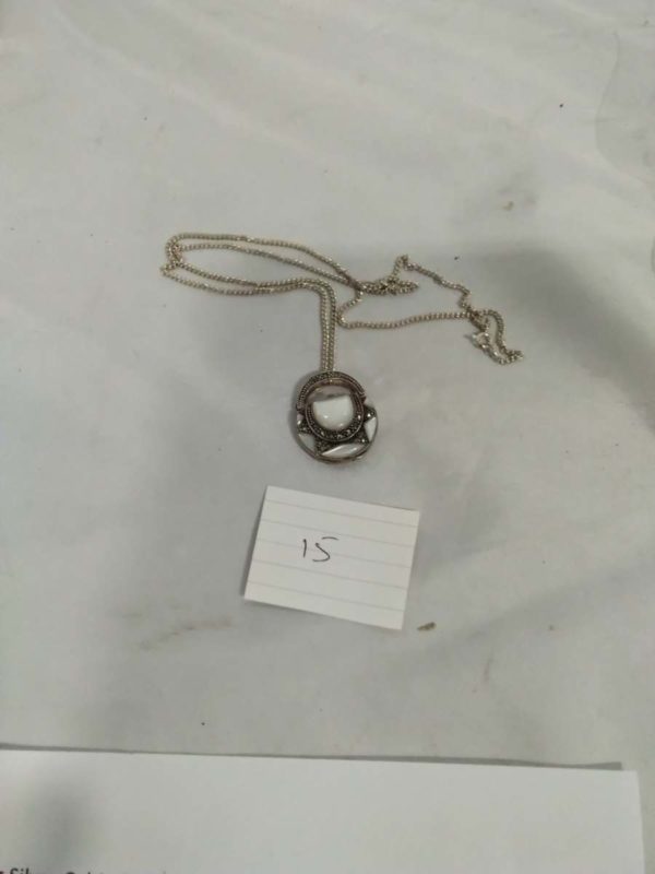 lot 015 sterling silver handbag pendant on sterling silver chain