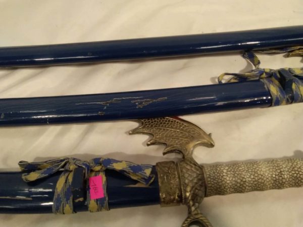 lot 031 3 replica samurai swords with dragon heads - Image 7