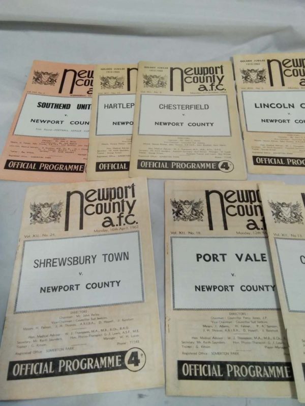 lot 037 newport county 12 football programmes from the 1960’s division 3 & 4 - Image 2