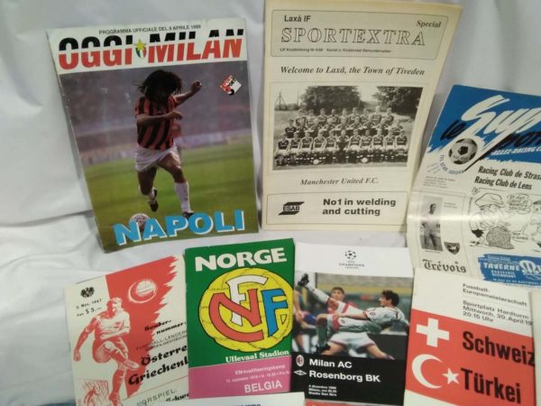 lot 040 25+ foreign football programmes inc international & club fixtures 1960’s onwards - Image 5