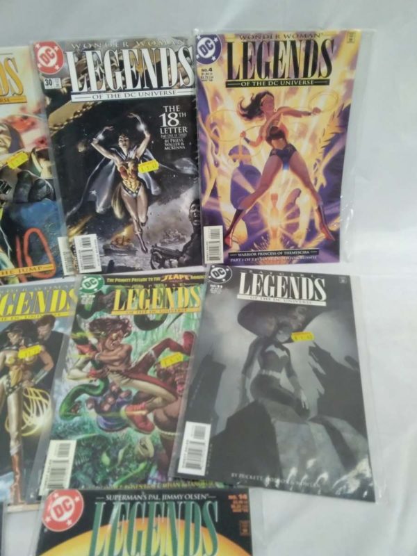 lot 048 10x DC Legends comics in wrappers - Image 2