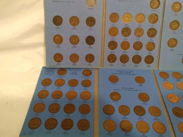 lot 056 partial half pennies sets - Image 6