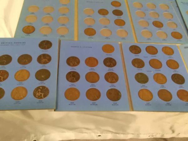 lot 063  4 partial sets old pennies & 3 full sets - Image 2