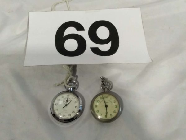 lot 069 Smiths stopwatch & railway time kepper Duke pocket watch - Image 2