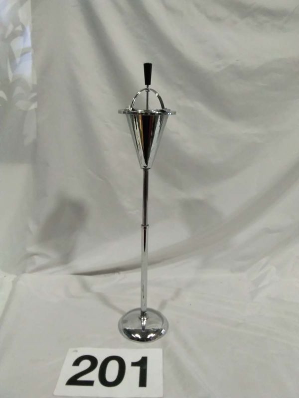 lot 201 vintage 1960’s extendable steel ashtray