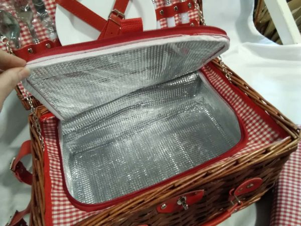 lot 202 new picnic basket & contents inc thermal section - Image 5