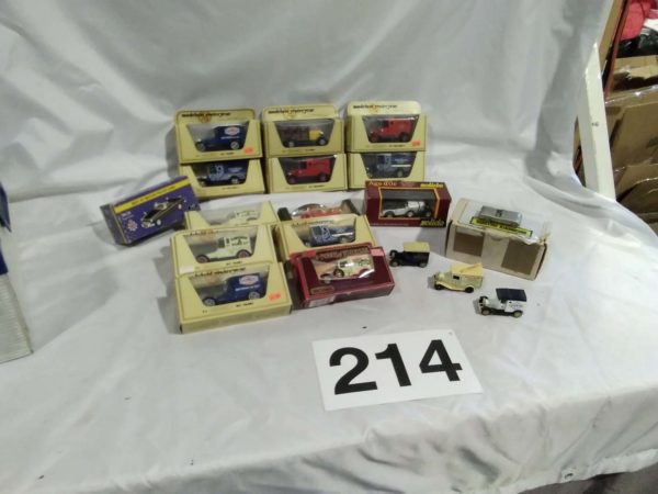 lot 214 boxed model vehicles models of yesterday, pewter danbury mint