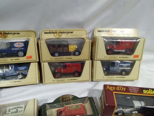 lot 214 boxed model vehicles models of yesterday, pewter danbury mint - Image 6