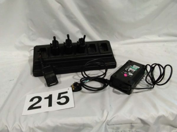 lot 215  2 way radios x4  with charger unit ( working)