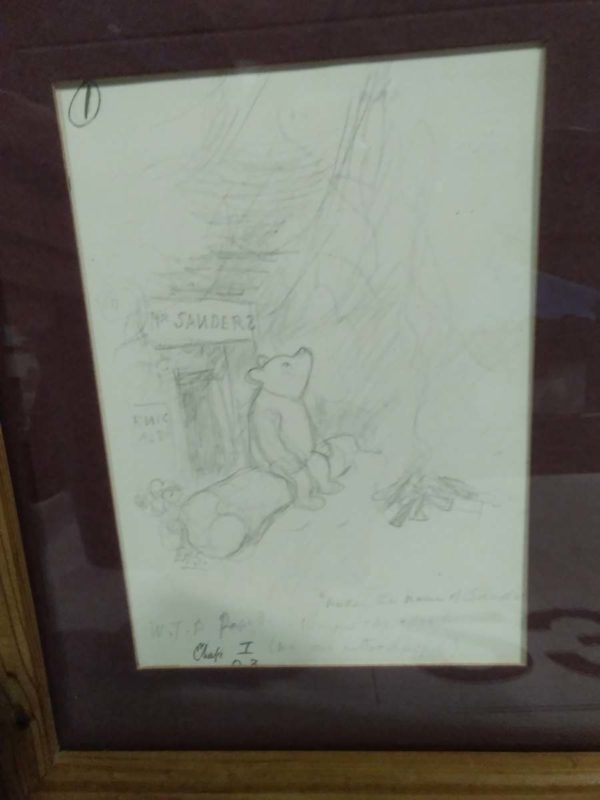 lot 238 Winnie the Pooh framed drawing - Image 5