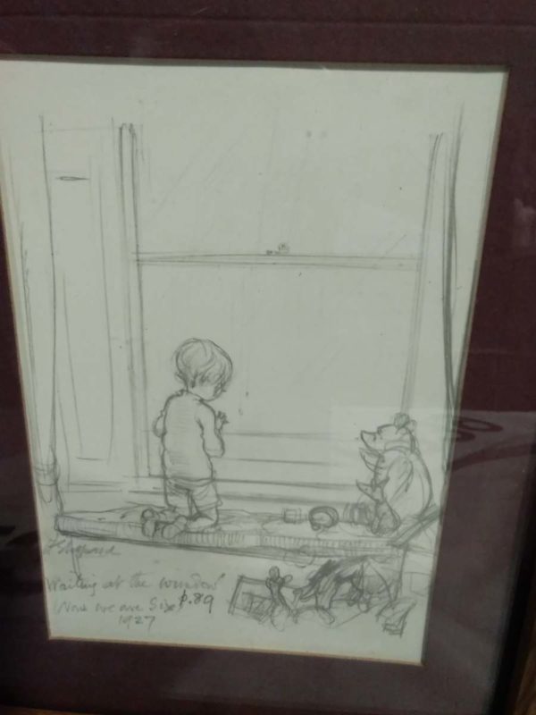 lot 238 Winnie the Pooh framed drawing - Image 3