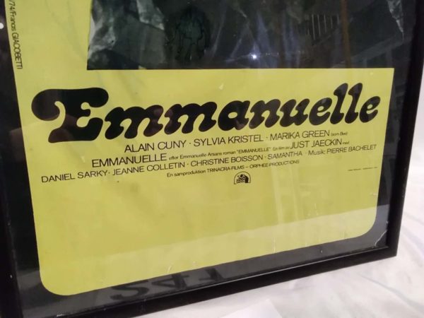 lot 241 original Swedish framed poster ” Emmanuelle” - Image 3