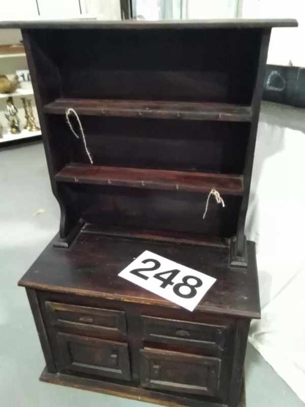 lot 248 apprentice piece / child’s minature hand made dresser approx 38″ tall - Image 2