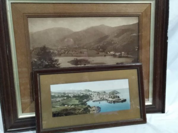 lot 253 large vintage framed photo of Grasmere & colour photo of Ilfracombe - Image 3