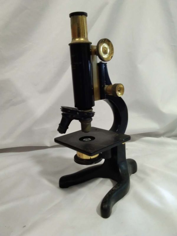 lot 268 antique microscope in box with key - Image 2