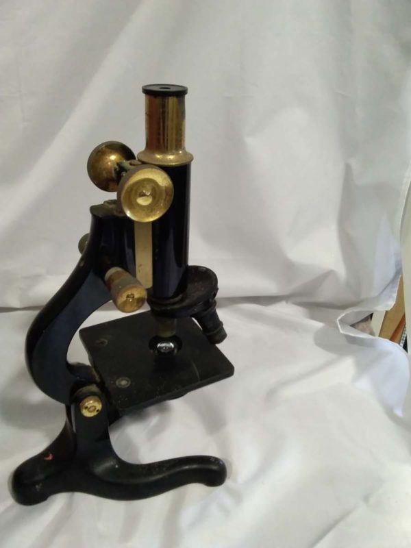 lot 268 antique microscope in box with key - Image 5