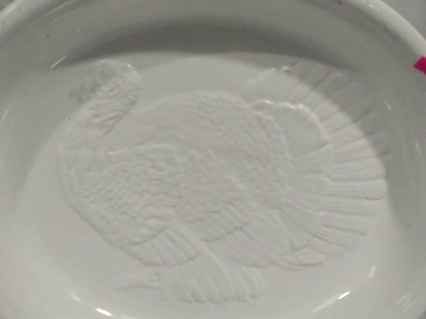 lot 269 large white ceramic turkey platter - Image 2