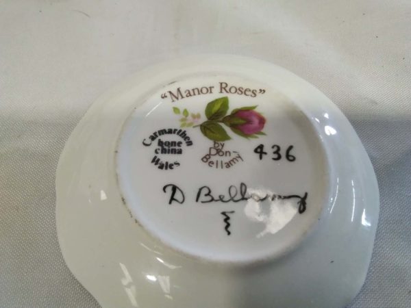 lot 270 partial miniature handpainted ‘Manor Roses’ Carmathenshire bone china teaset - Image 4