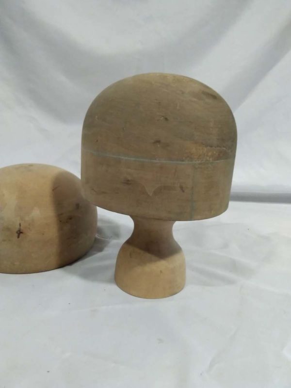 lot 285 vintage Milliner’s hat blocks with stand - Image 3