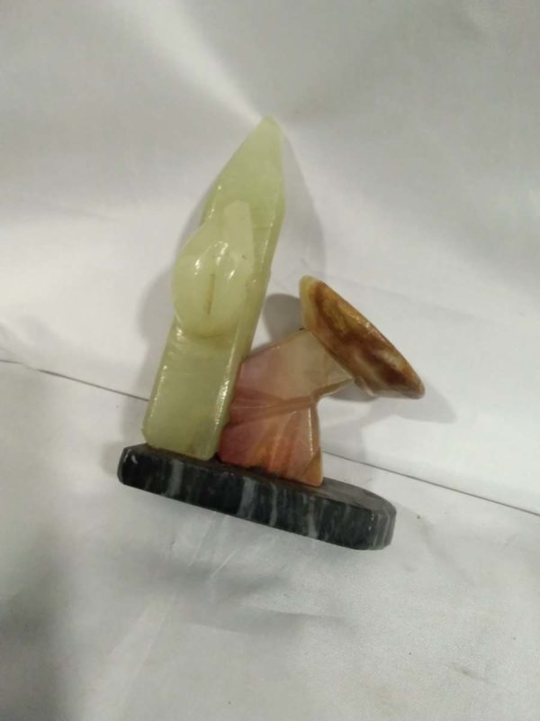 lot 290 3 items of onyx / alabaster - Image 3