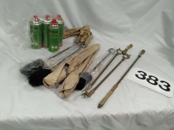 lot 383 companion brushes & butane gas