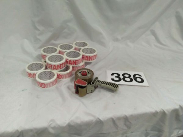 lot 386 Quarantine tape & tape dispenser