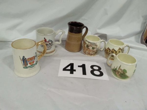 lot 418 ceramic tankards