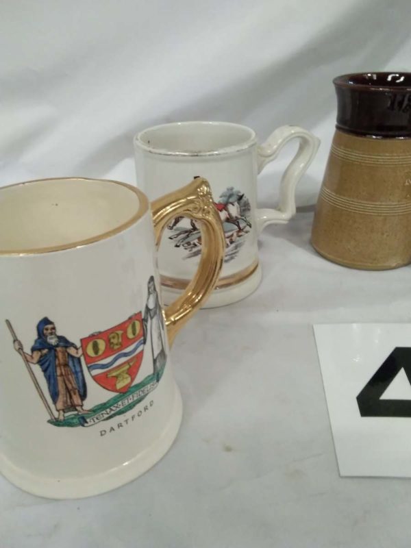 lot 418 ceramic tankards - Image 2