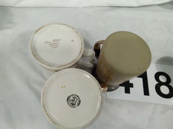 lot 418 ceramic tankards - Image 3