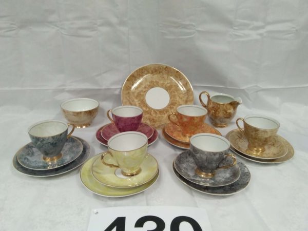 lot 430 vintage lustre ware tea-set made in Poland - Image 2