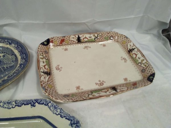 lot 431 3 x vintage serving platters - Image 2