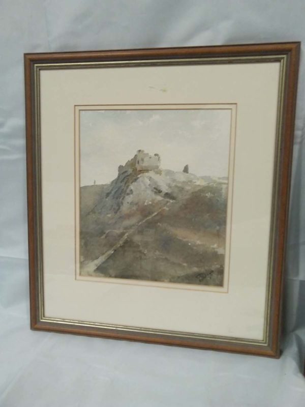 lot 433 2 x framed water colour pictures - Image 4