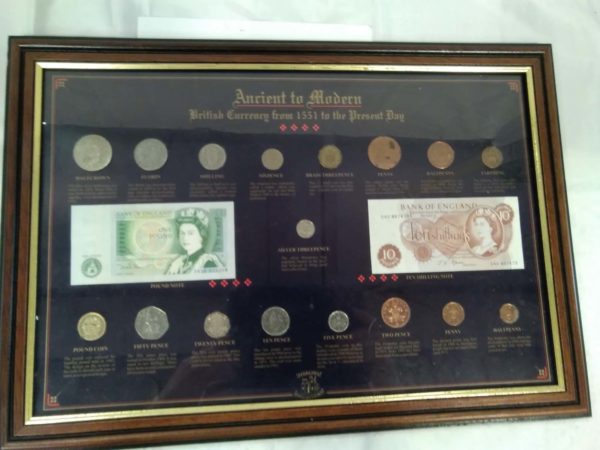 lot 434 framed ancient to modern coin & bank note collection - Image 4