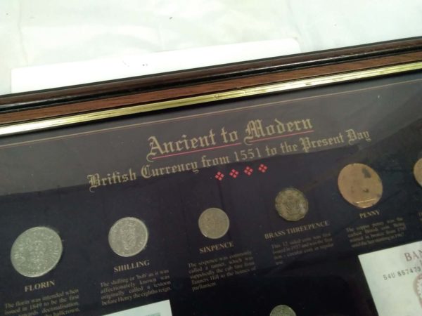 lot 434 framed ancient to modern coin & bank note collection - Image 3