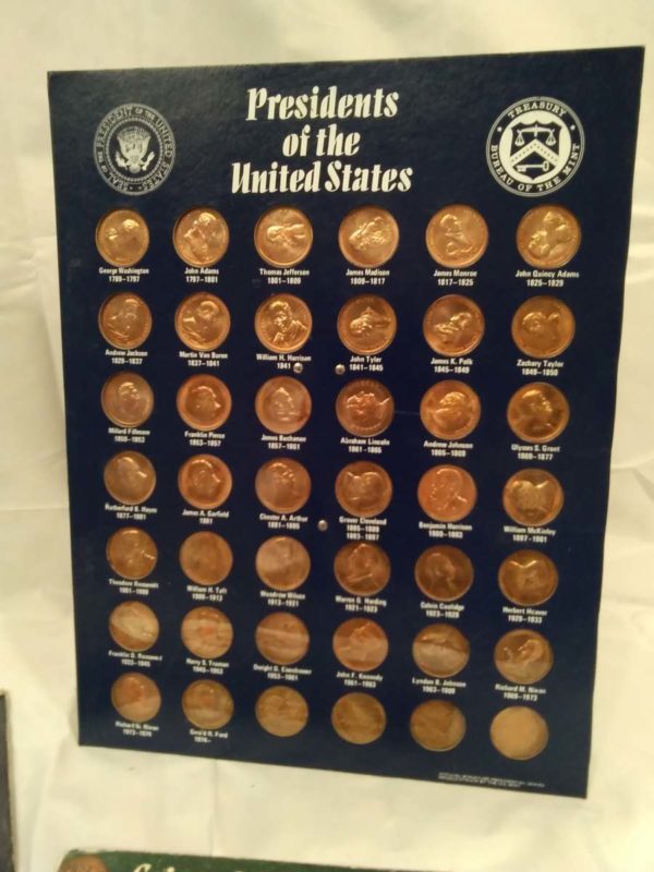 lot 436 1 complete & 1 partial presidents of the United States coin collection, etc. - Image 2