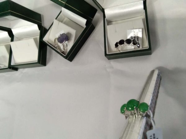 lot 463 4 x new sterling silver stone set rings  (boxes not included) - Image 11