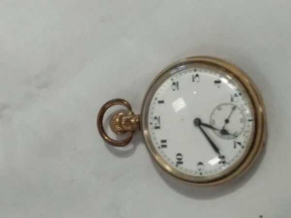 lot 469 gold plated open faced pocket watch - Image 2