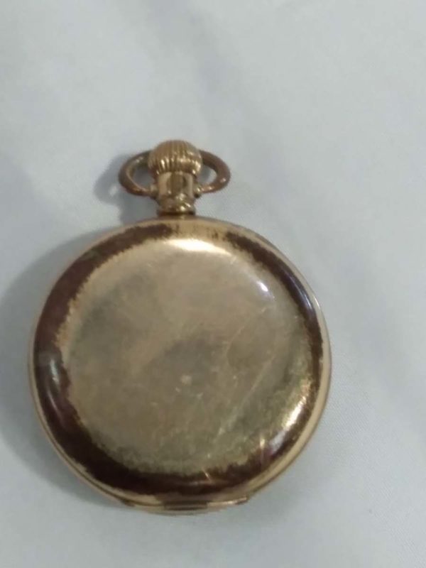 lot 469 gold plated open faced pocket watch - Image 4